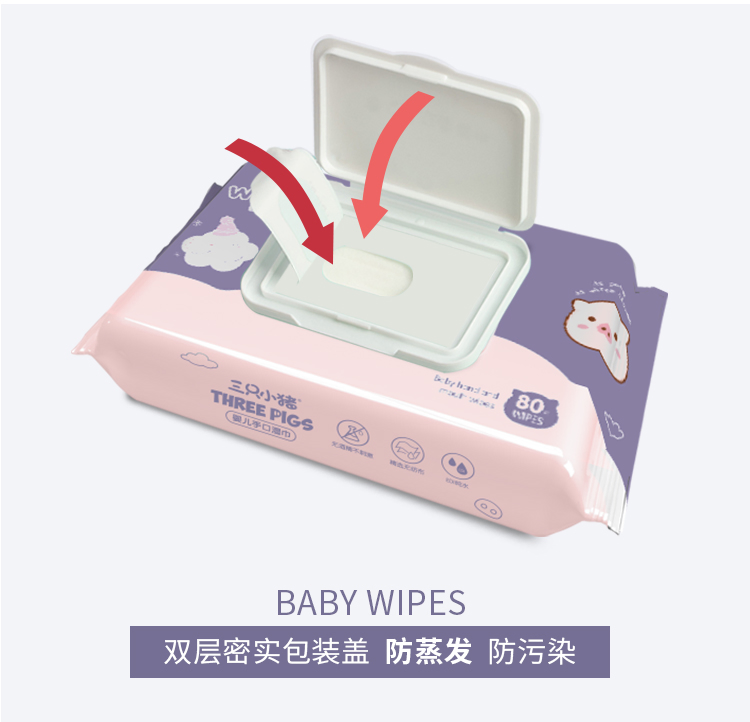 Baby Wet Wipes Hypoallergenic Unscented 4 Flip-Top Packs Baby Wipes