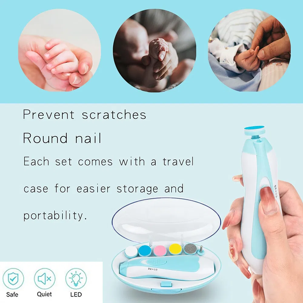 Hot Sale Electric Baby Nail Trimmer Kids Nail Polisher Tool Care Kit