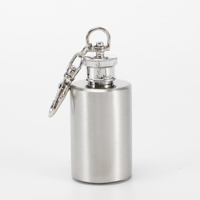 Portable Wine Bottle Stainless Steel Wine Bottle Mini Alcohol Bottle Portable Hip Flask Stainless Steel 1 Oz Hip Flask Keychain