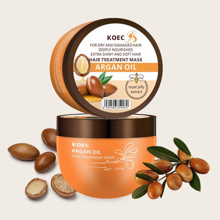 Argan Oil Hair Treatment Mask for Dry and Damaged Hair Royal Jelly Extract Deep Nourishing Havocado Dry/Damaged Hair Treatment Repairing Nourishing Hair Mask