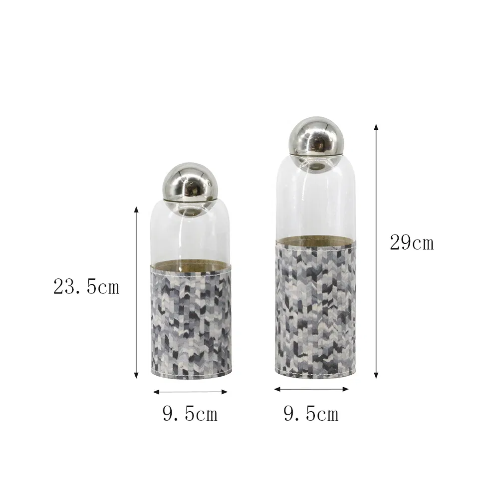 Luxurious Design Glass Storage Jar with Lid for Spice Candy Storage