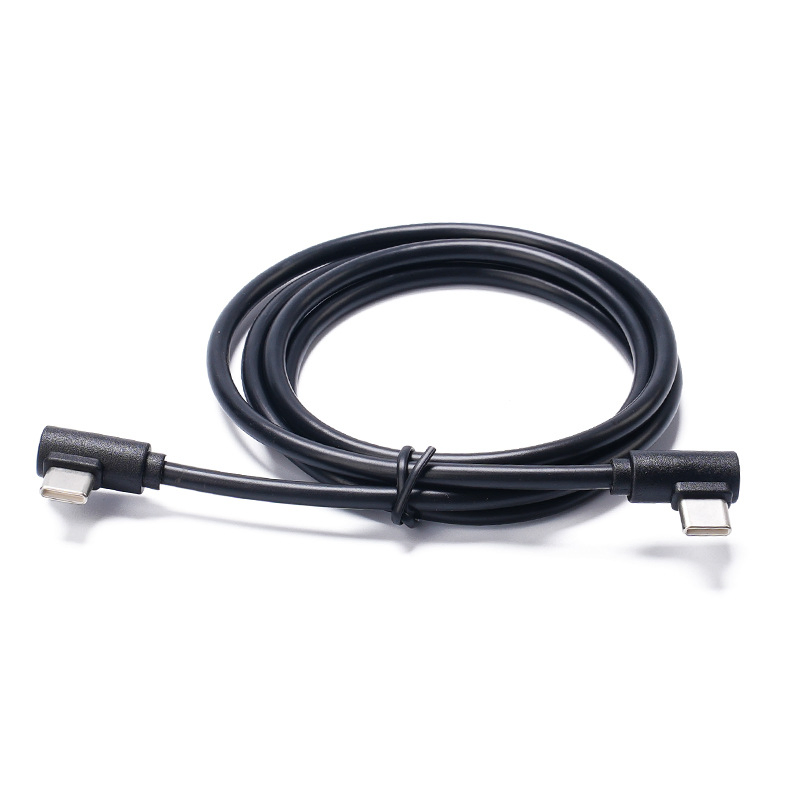 Кабель Type-C 60W с двойным изгибом для быстрой зарядки