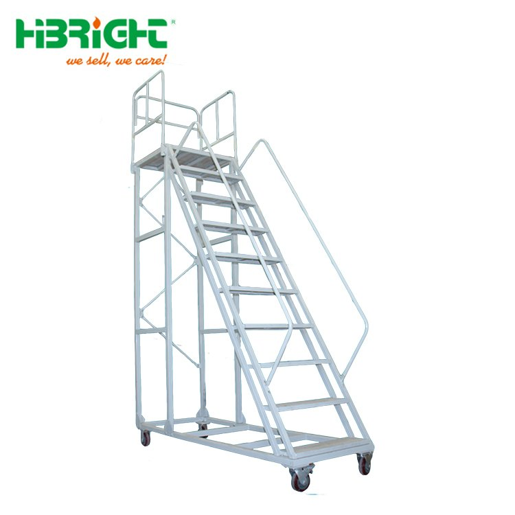 Adjustable Moveable Industrial Multi Tierr Steel Ladder Truck