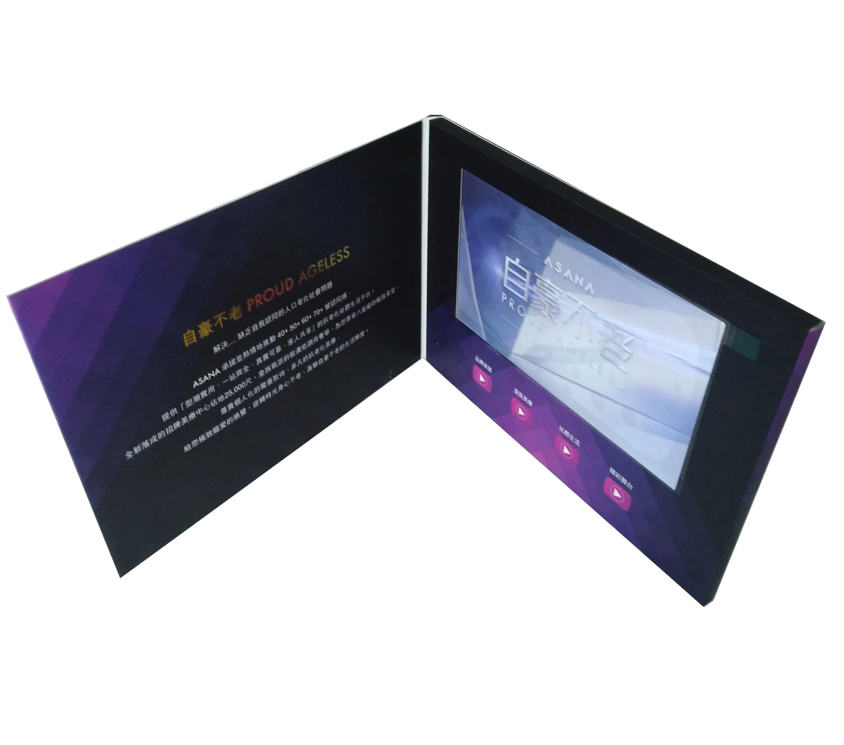 2.4'' LCD Video Cards/Video Brochure for Business or Wedding