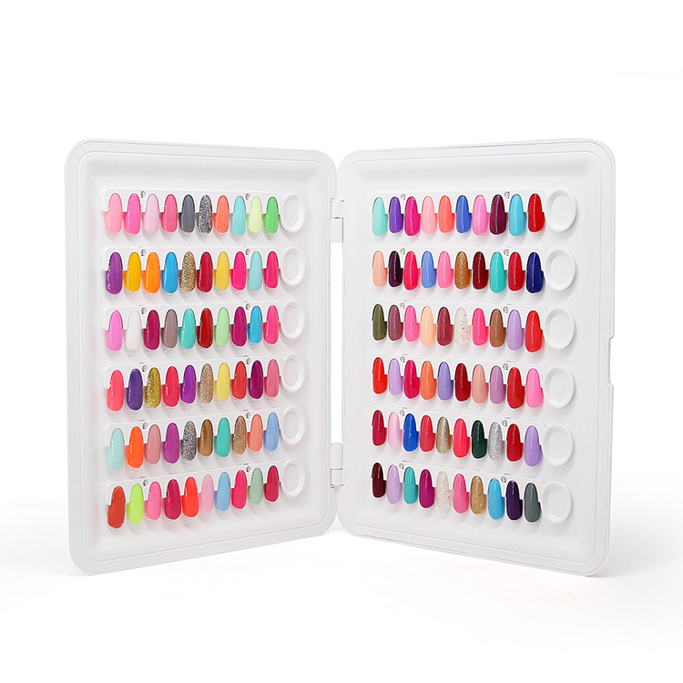 Custom Manicure Nail Tips Display Nail Art Polish Color Chart Book
