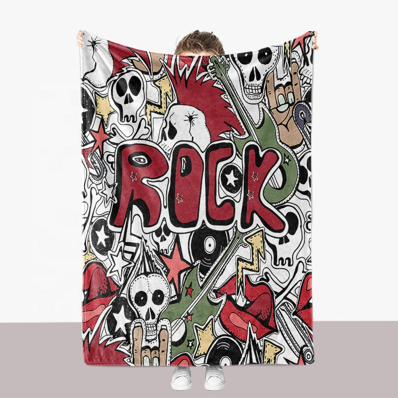 Hot Sell Sherpa Fleece Blanket Custom Luxury Warm Flannel Blanket Soft Polyester Fleece Blanket