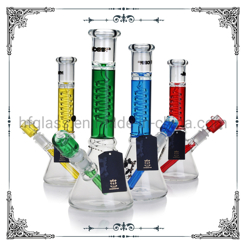 Mini Hookah Phoenix Star 12 Inches Freezable Glycerin Coil Beaker Glass Water Pipe for Smoking