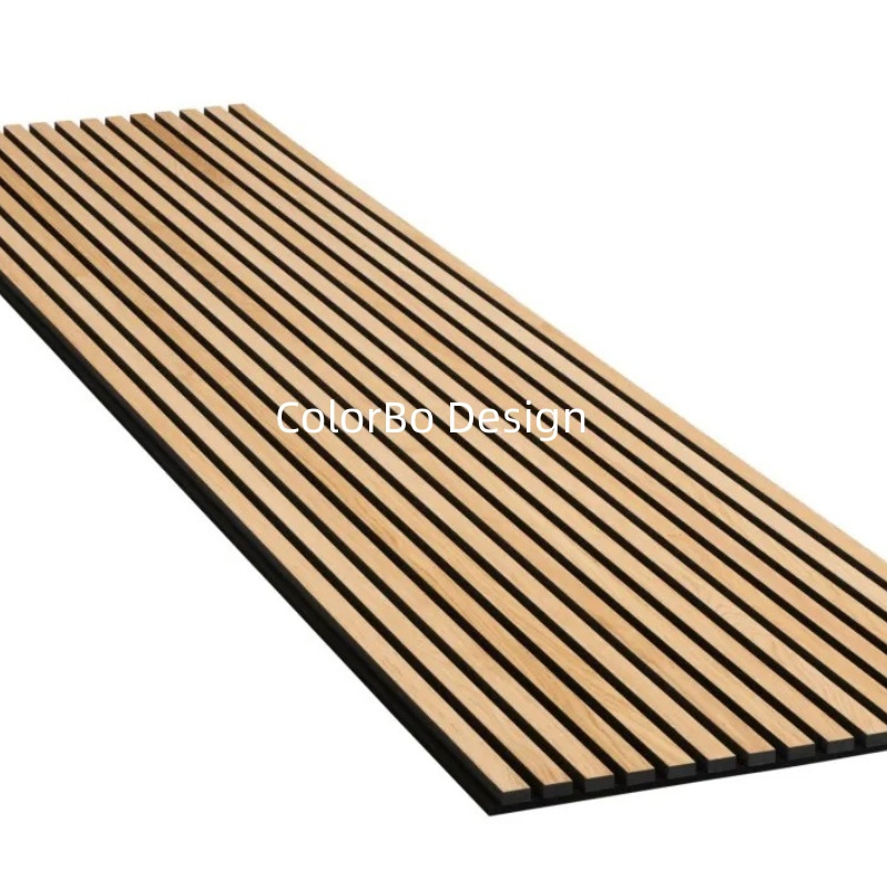 PET BLACK 15mm gap distance 2400*600mm acoustic groove panel