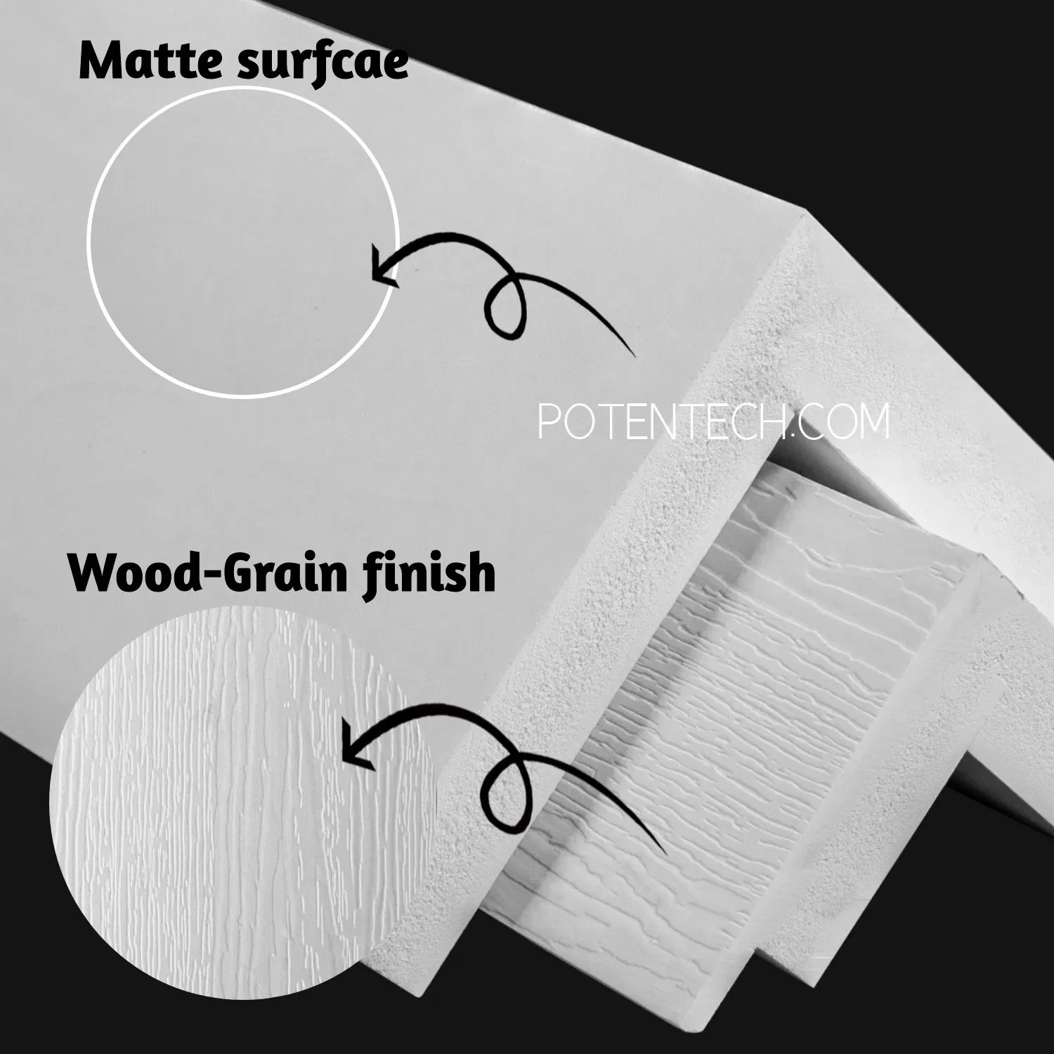 Waterproof Column Wrap Building Material Home Decoration Co-Extrusion Foam PVC Board