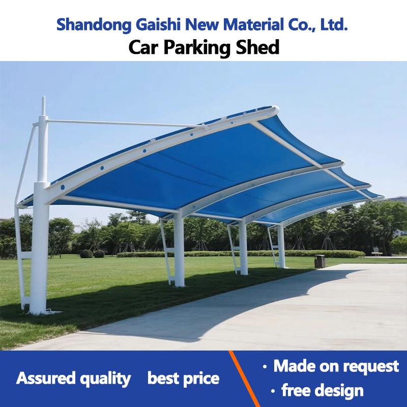 Square Garden Cantilever Parking Shade Canopy Car Parking Shed for Garage