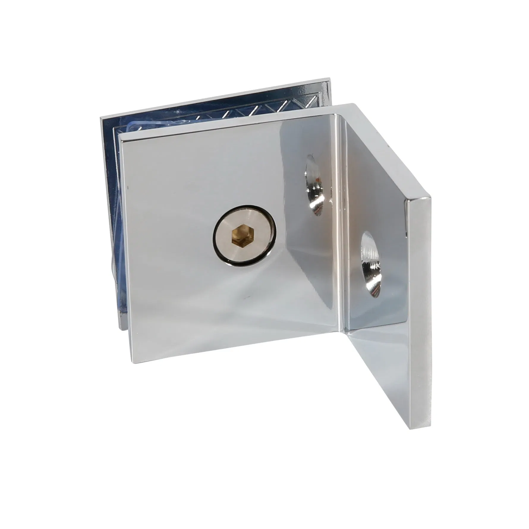 Zinc Alloy Glass Door 90 Degree Single Side Glass Clips