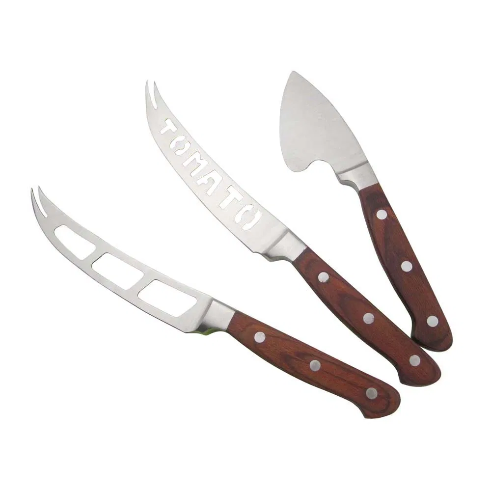 Набор ножей для сыра из пака-вуда, 3 предмета