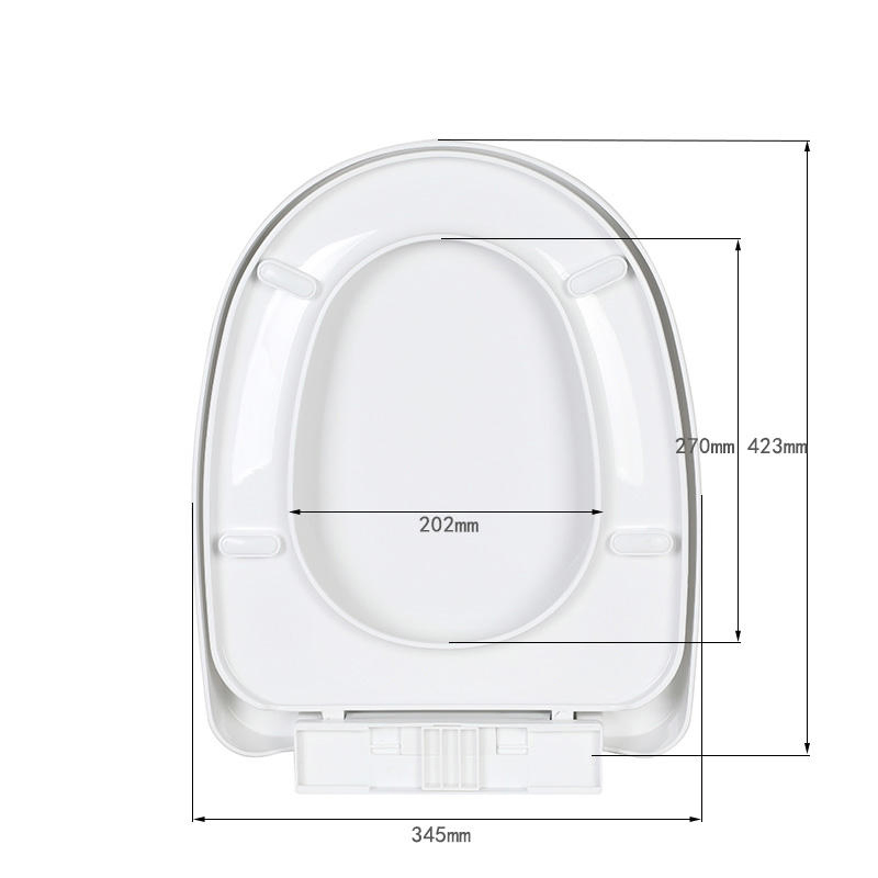 Factory Supply Soft Close Plastic Toilet Lid, Plastic Hinge