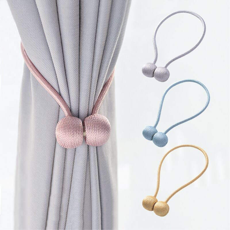 Bedroom Decoration Curtain Accessory Magnetic Tiebacks Colorful Curtain Tie Back