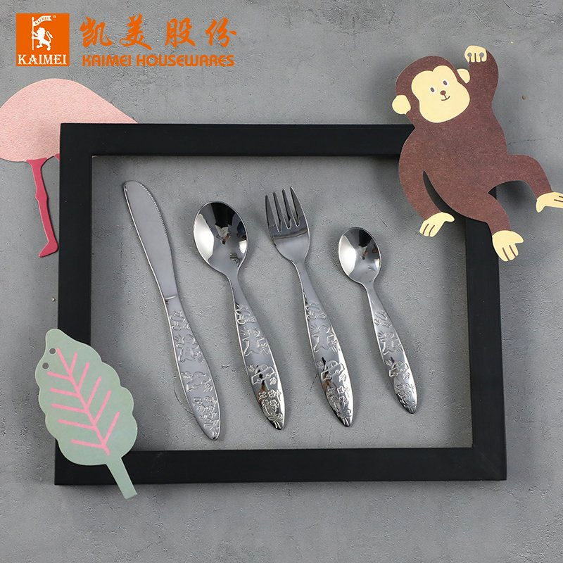 Wholesale Titanium Reusable Flatware Sets Wedding Gift Gold Cutlery Set
