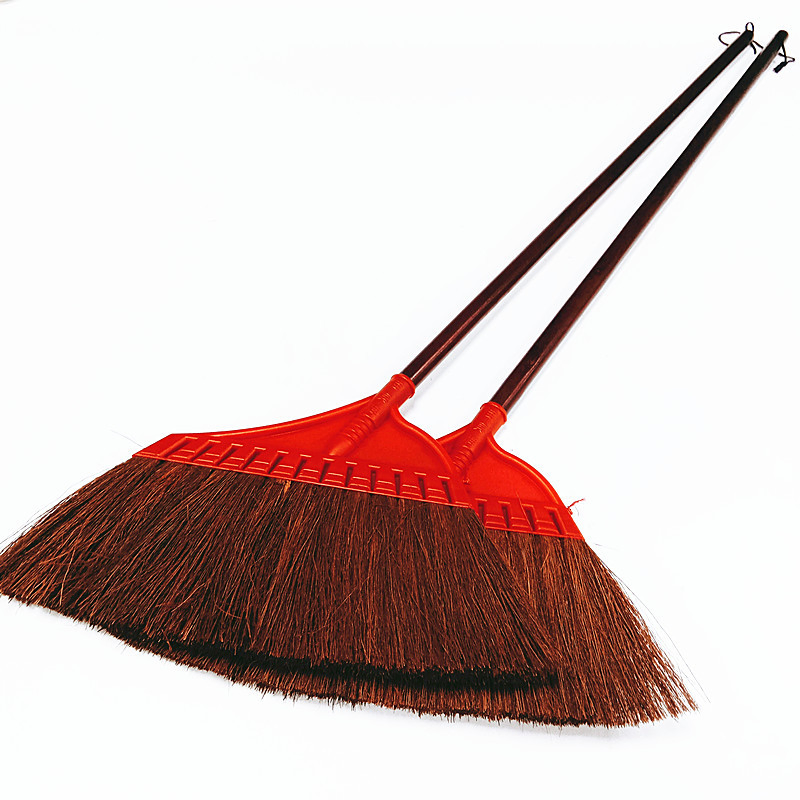 Soft Indoor or Outdoor Garden Sweeping Broom with Natural Bristle