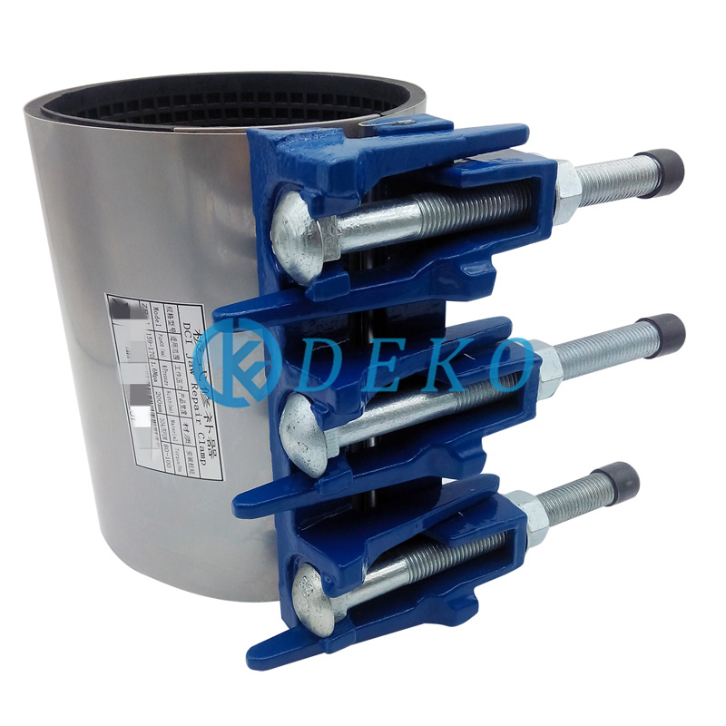 OEM/ODM Ductile Iron Pipe Adjustable Band Repair Clamp for Stainless Steel Pipe Repair