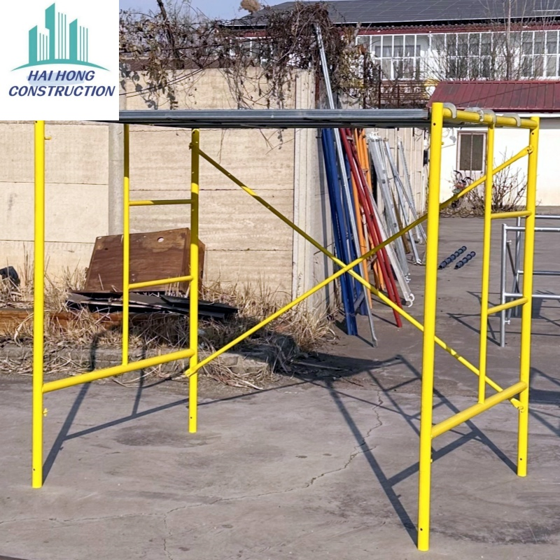 Compact Folding Scaffolding for Convenient Storage and Use