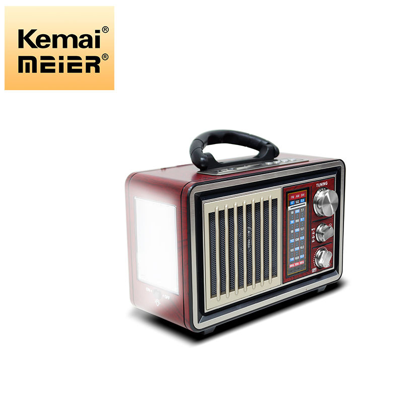 Factory Hot Sale Retro Portable Radio FM Am Sw Multiband Radio Rechargeable AC DC Bt USB Home Remote Radio