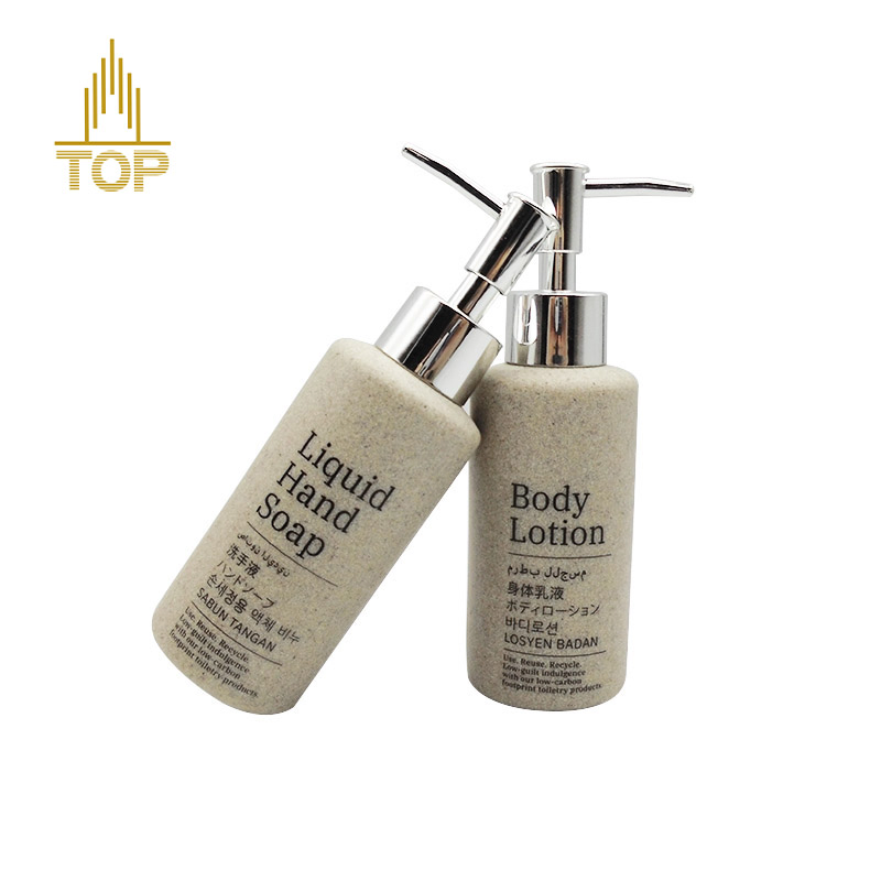 Eco-Friendly Soap Body Lotion with Pump Refillable Liquid Bottle Dispenser