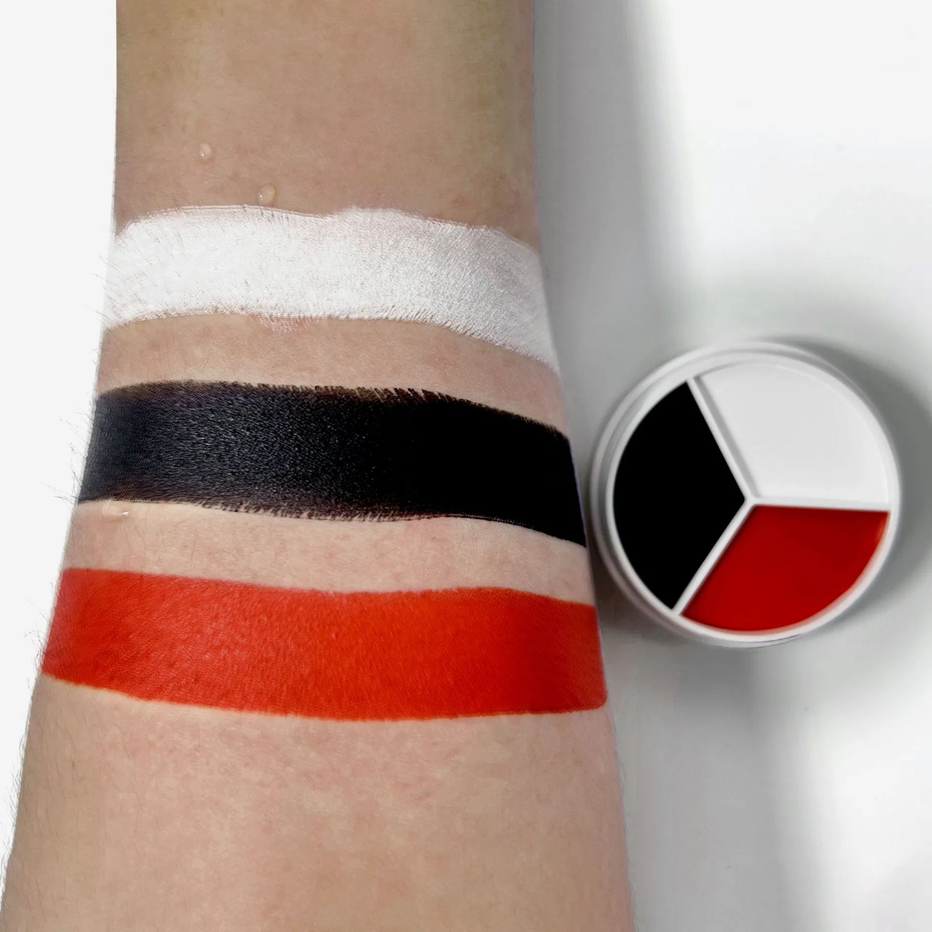 Professional Quality Face Painting Creams - Red, White, Black for Halloween Face Painting