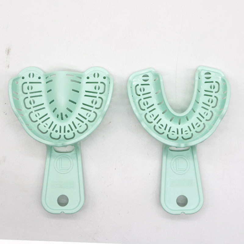 Disposable Plastic Dental Implant Impression Tray Kit Rim Locks with L/M/S Size