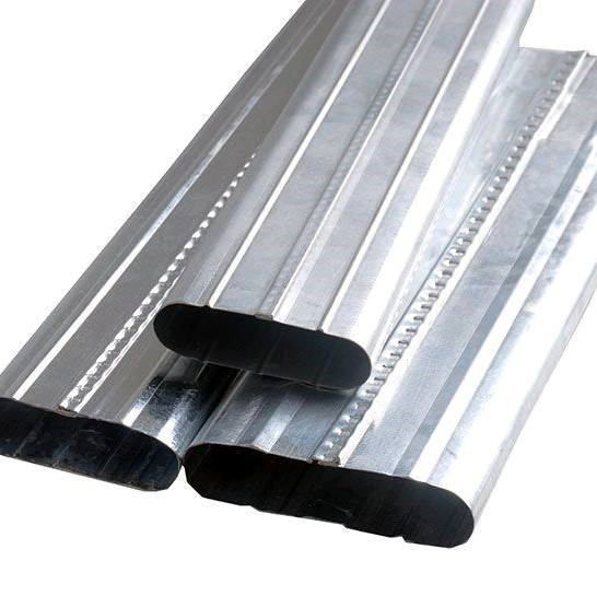 Common Size 70*20 90*20 Large Stiffness Flat Oval Ducting Galvanized Steel Flat Duct for Prestressed Concrete Solutions