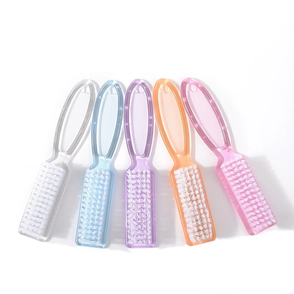 Nail Cleaning Brush Finger Care Dust Cleaner Handle Scrub Nail Dust Brush
