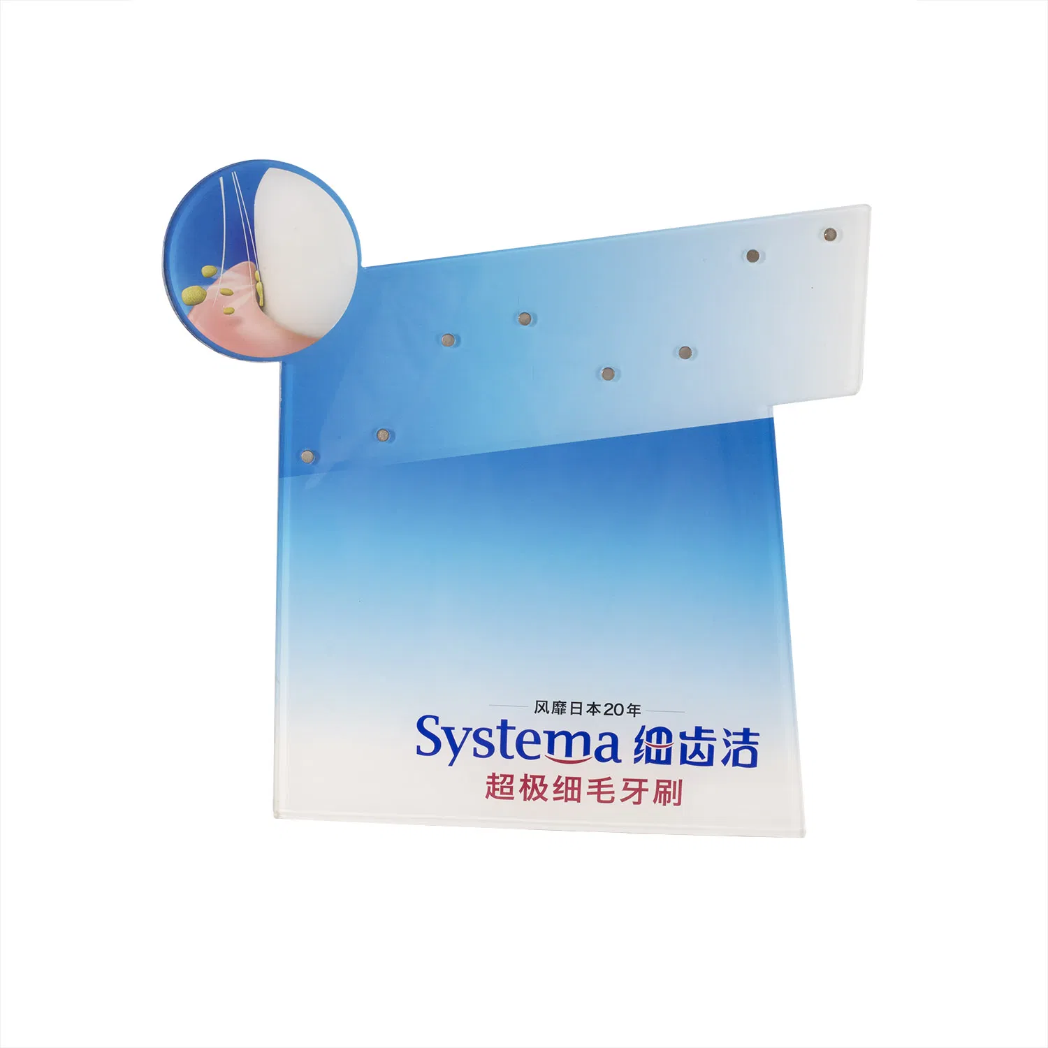 Custom Retail Store Table Top Sign Label Display Stand with Advertising Information Display