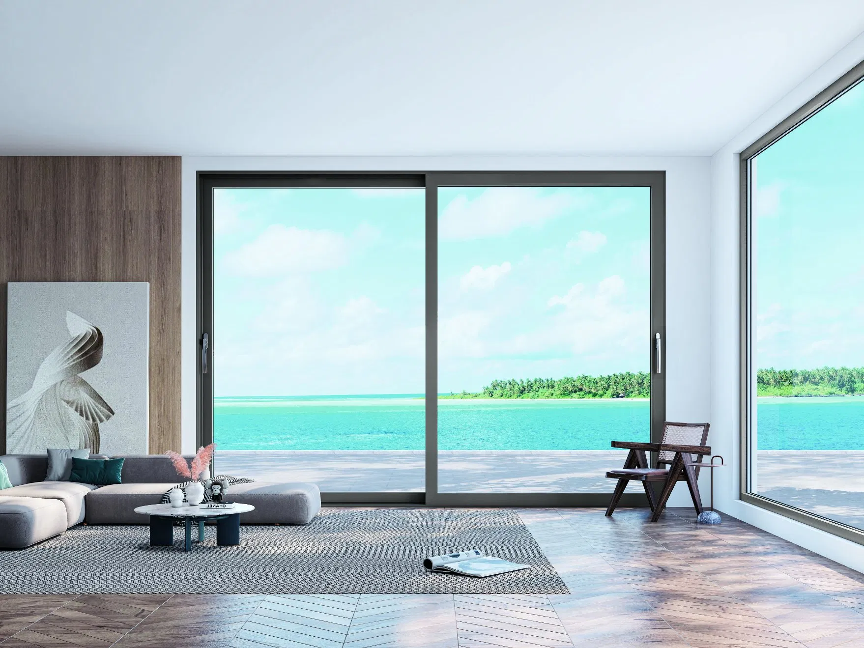 Manufacturer Customized Metal Double Glazed Glass CE Excelent Air Tightness Aluminum Sliding Lift Interior Exterior Security Door