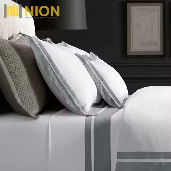 5 Star Hotel Bedding Nantong Set 60s Jacquard Style 300tc Quilt Cover Set