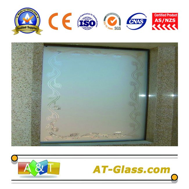 10mm Acid Etched Glass Frosted Glass for Bathroom Furniture Door Window