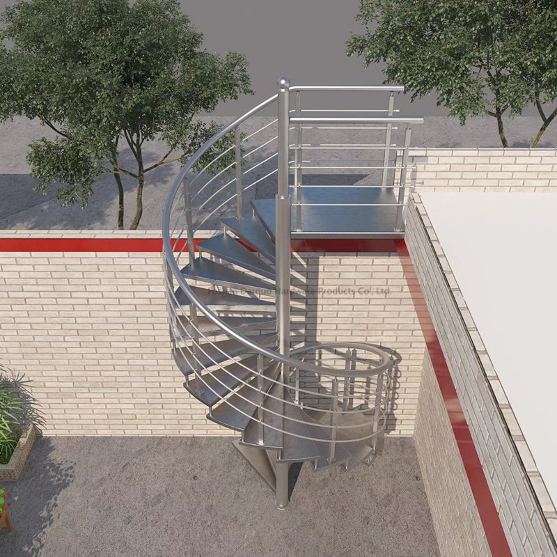 Villa Spiral Staircase Prices Outdoor Modern Metal Indoor Stairs Black Wood Outside Wrought Iron Staircase Design