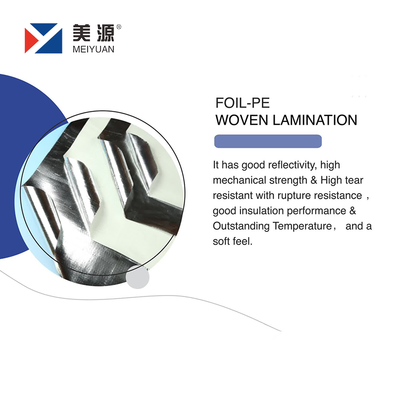 Building Materials Wholesale Aluminum Foil Facing Insulation Foil-PE Woven Lamination
