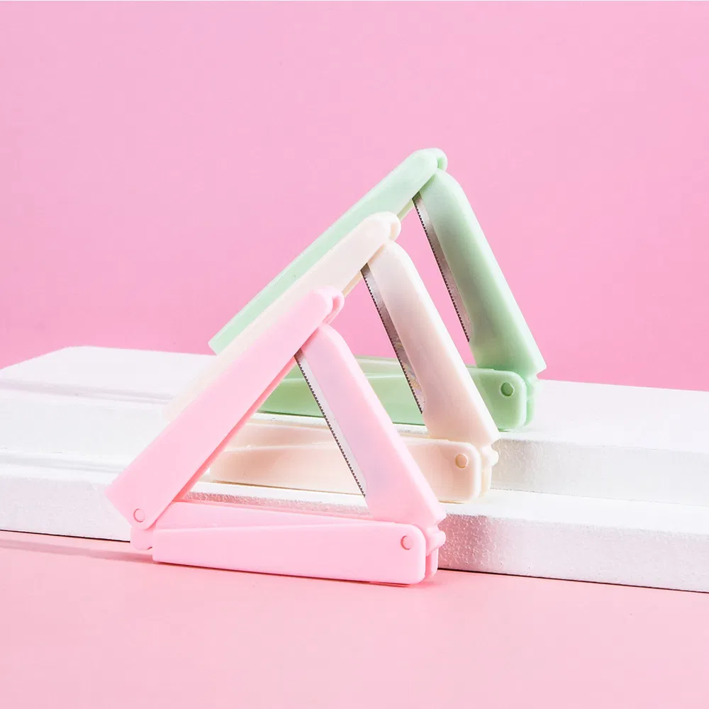 Portable Folding Face Eyebrow Shaver Beard Barber Razor Facial Nose Hair Trimmer for Women and Men