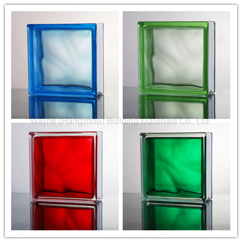 High Quality Art Customized Color Design Building Glass Block Brick