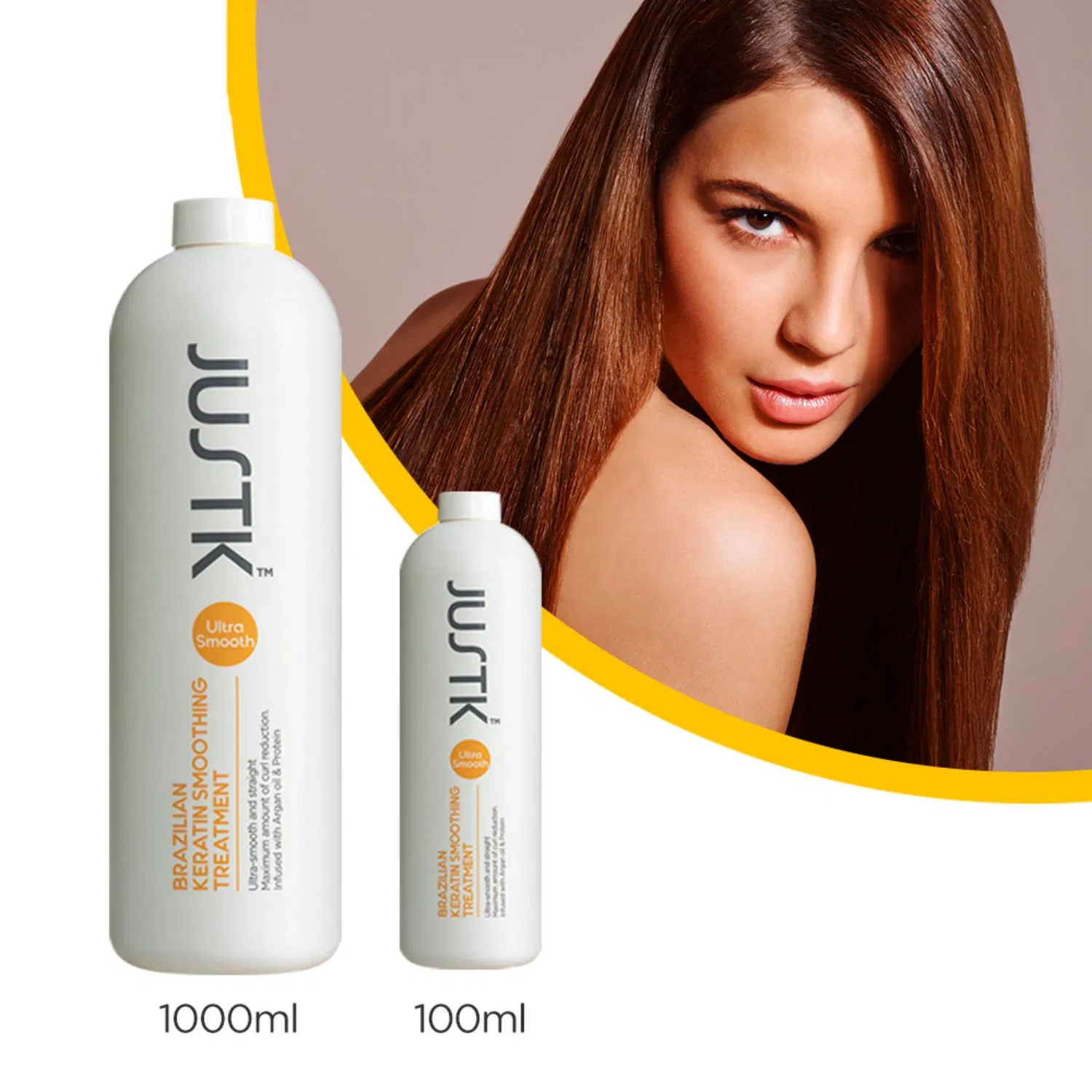 Justk Professsionl Hair Treatment Salon Product Brazil Keratin Smoothing Treatment Formaldehyde Free