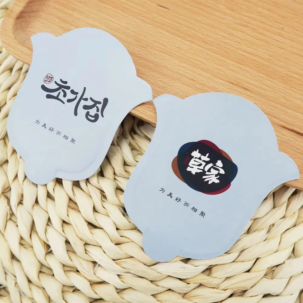 Custom Disposable Spoon Paper Sleeve Cover Packaging Restaurant Hotel Cutlery Flatware Pocket Pouch Wrapping Bag with Logo