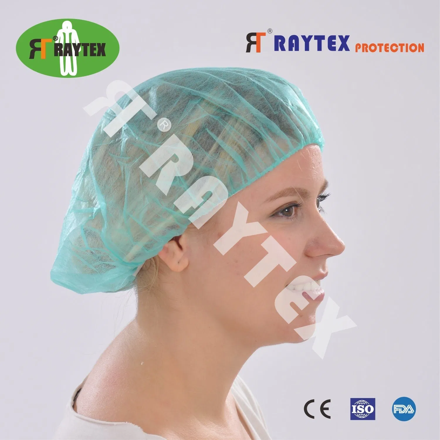 Disposable Bouffant Shower Work Snood Operation PP Clip PE Cap
