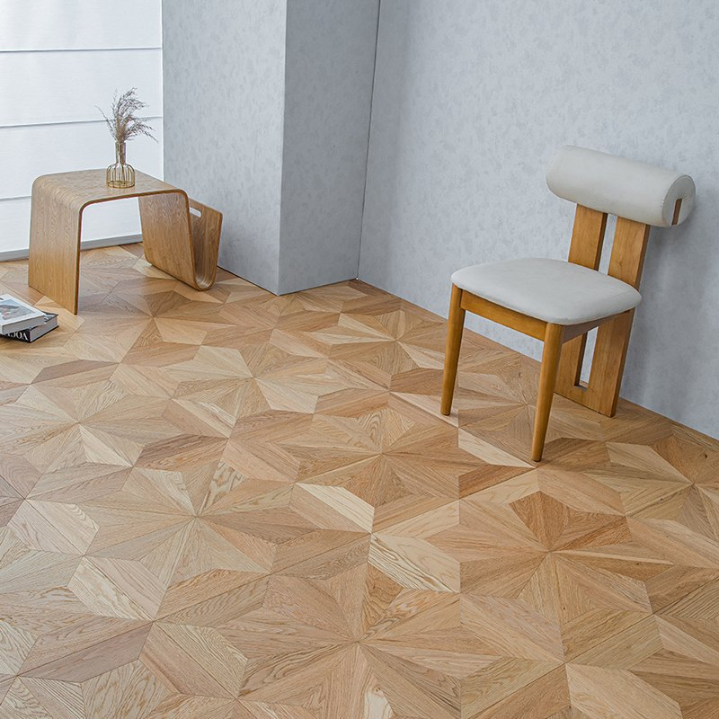 Паркетная доска дубовая алмазная, 15 мм, современный стиль