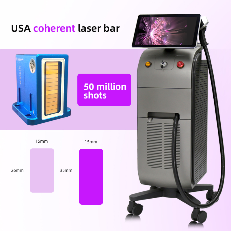 Hair Removal Laser Machine Titanium with One Handle Laser Hair Removing