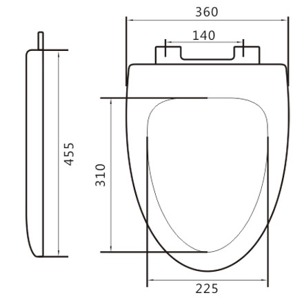 H-30 Soft Close Toilet Seat