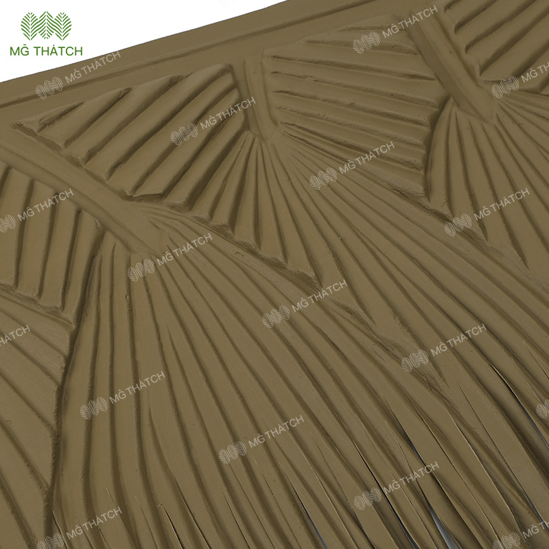 Factory Wholesale Artificial Thatch Roofing Price Waterproof Plastic Synthetic Palm Thatch