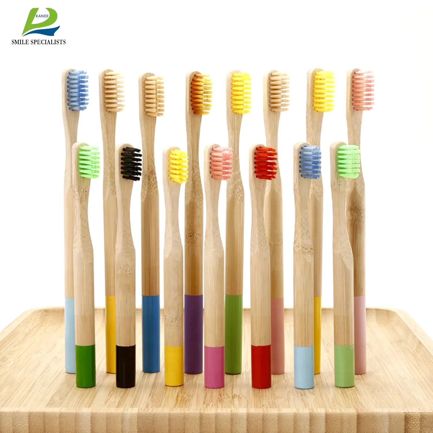 Customized Logo BPA Free Biodegradable Natural Charcoal Bamboo Toothbrush