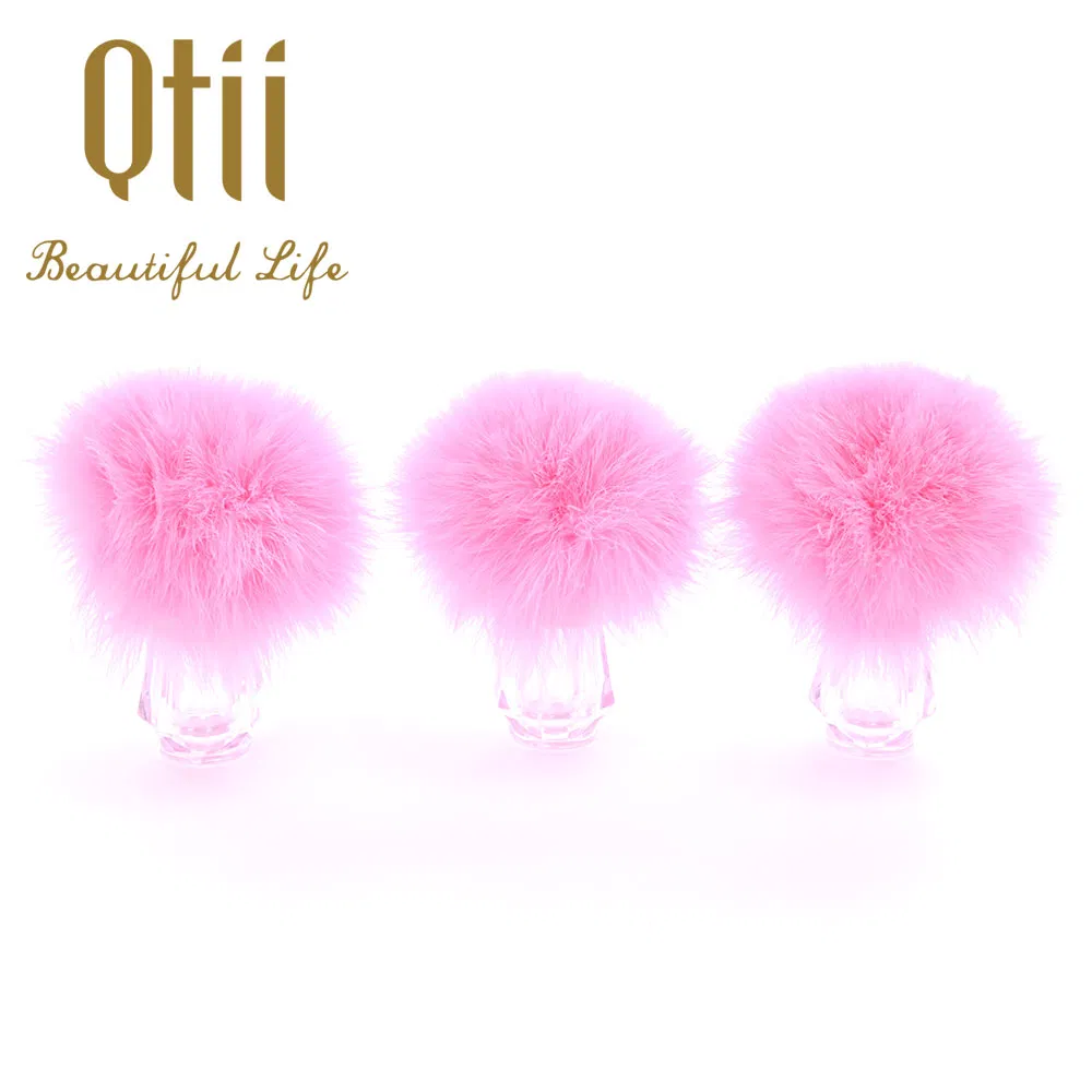 Natural Turkey Feather Big Puff with Handle Baby Body Powder Puff
