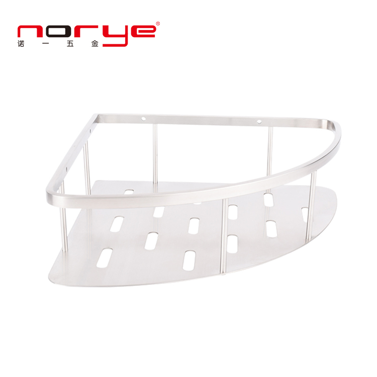 Угловая полка для ванной из нержавеющей стали