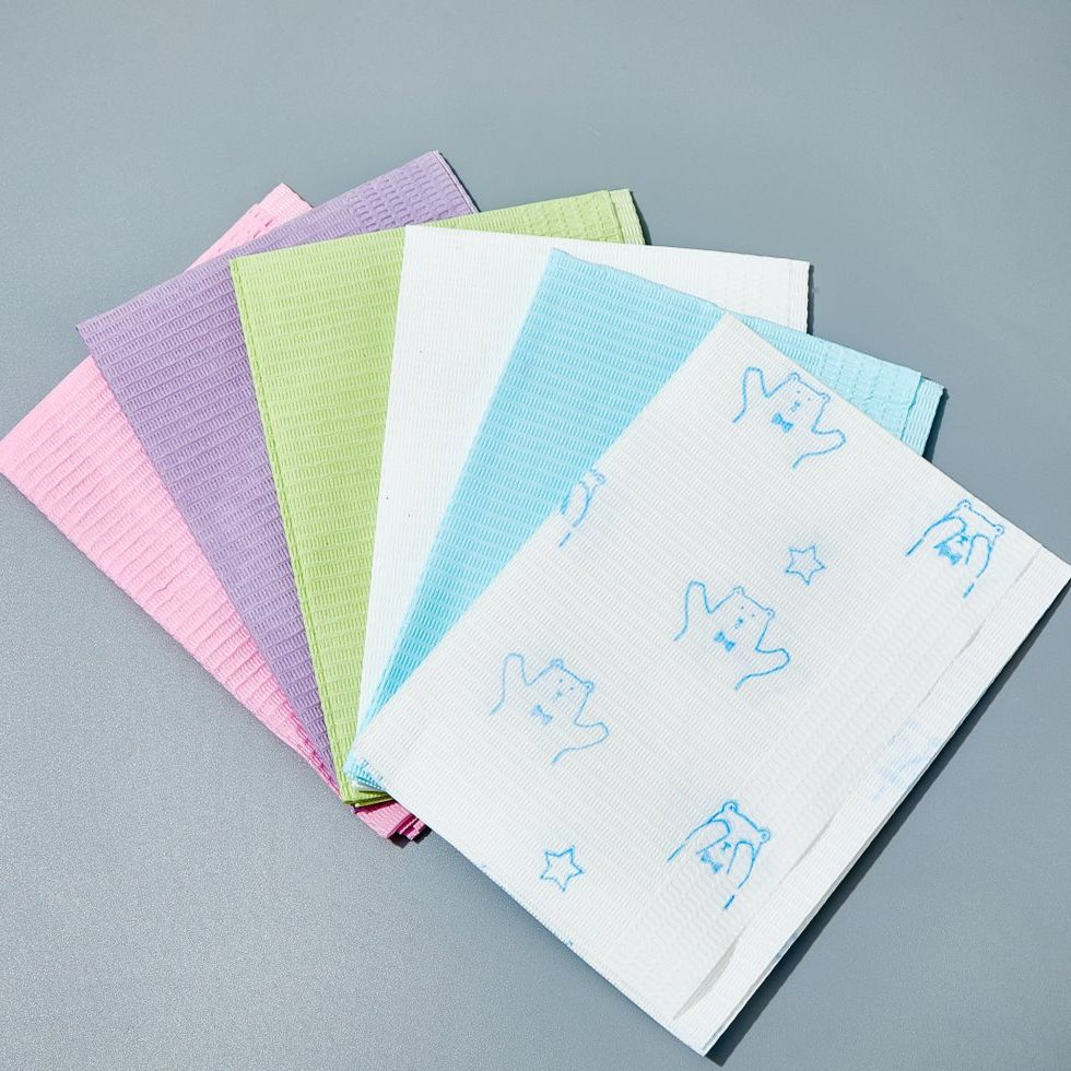 Disposable Bib Apron Dental Patient Waterproof Bibs Nursing Home Catering Barbecue Adult Aprons Baby Bibs