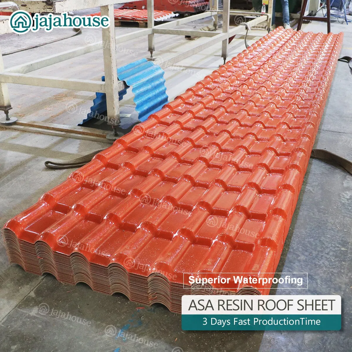 Synthetic Spanish Roofing Sheet B1 Fireproof Roma PVC Roof Sheets ASA Resin PVC Plastic Roof Tiles