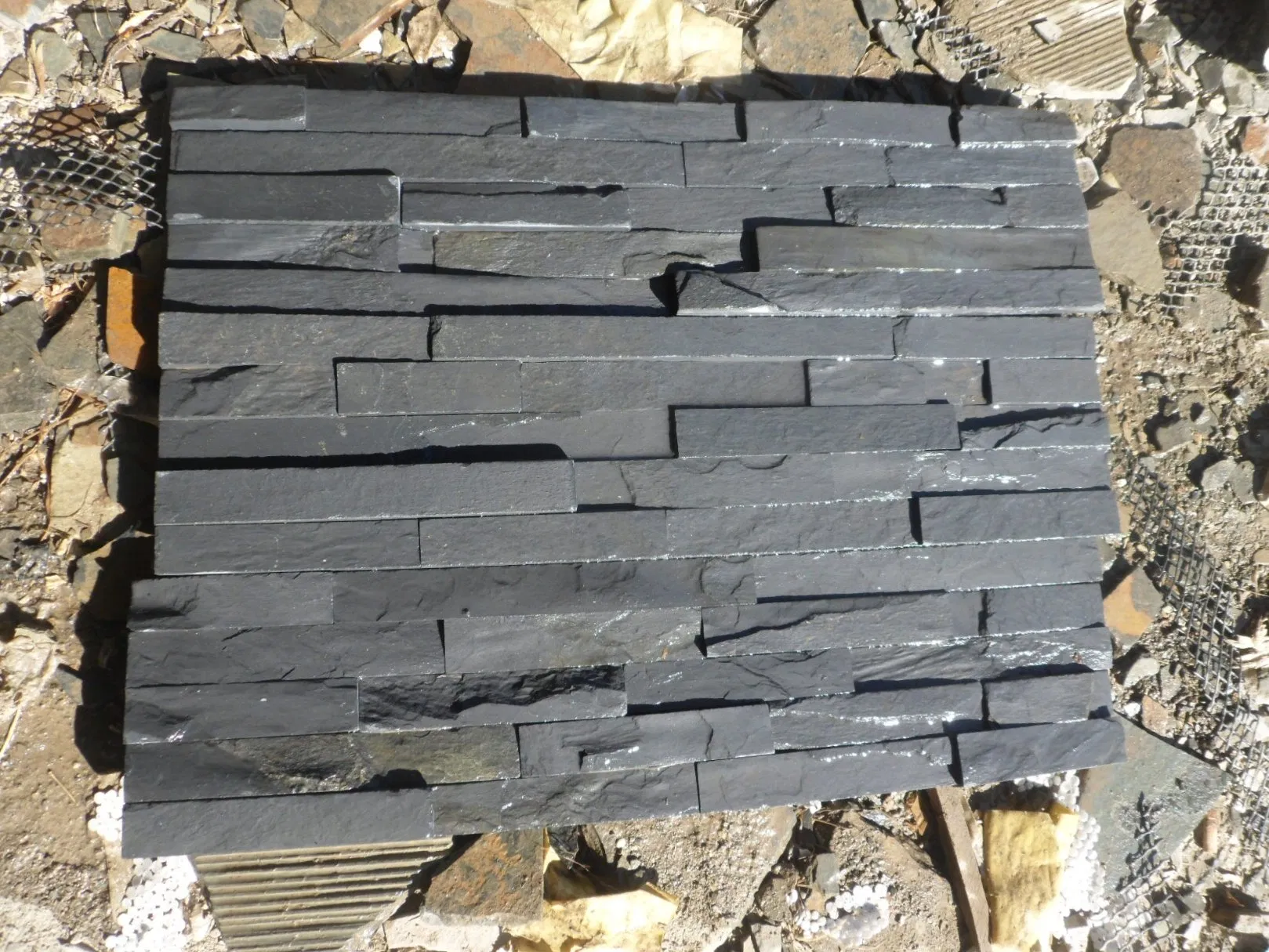 Black Slate Cultural Stone for Decoration Interior Design Flooring Wall Cladding