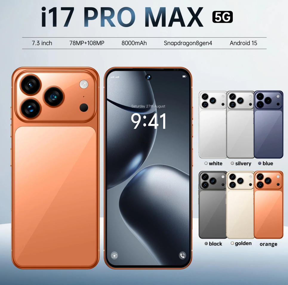 Смартфон I17 PRO Max 8/256GB, 7.3" AMOLED 120Гц, 108МП